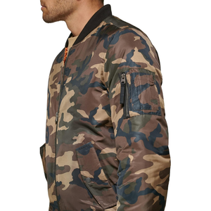 แจ็คเก็ตบอมเบอร์บุหนา โพลีเอสเตอร์  ลายพราง  ซิปหน้า  ดีไซน์ล่าสุด  แฟชั่น  สำหรับผู้ชาย  ฤดูหนาว  รับสกรีนโลโก้ - Product Image 5