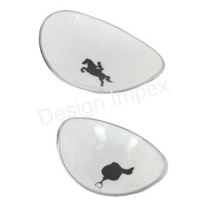 Haute émail bol vaisselle décorative bols multifonctions vente en gros Fruits salade affichage vaisselle bols de service forme ovale - Product Image 6