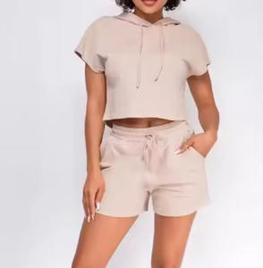 2025 unisexe haute qualité vêtements de sport imprimé à manches courtes survêtement et court t-shirt ensemble Style décontracté pour hommes et femmes - Product Image 1