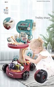 Juego de carrito de juego médico para niños con mesa de simulación de estetoscopio de inyección de juego de rol - Product Image 3