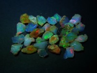 Opale de feu éthiopienne naturelle de haute qualité, couleur de jeu, pierre précieuse brute, opale brute traitée