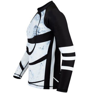 100% Polyester personnalisé imprimé hommes Rash Guard séchage rapide étanche Protection solaire Slim Fit Compression avec fonction Anti-UV - Product Image 4