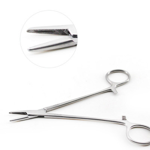 คีมผ่าตัดเย็บแผลคุณภาพสูงทำจากสแตนเลส พร้อมที่จับเข็มเย็บ - Product Image 4