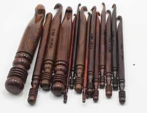 artisan made wooden <b>crochet</b> <b>hook</b> for handmade projects hand-burnished wooden <b>crochet</b> <b>hook</b> with glossy finish classic shaped - Product Image 5