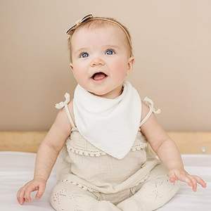 Bavoirs bébé en mousseline Lot de 10 bandana bavoirs 100% coton pour bébé unisexe garçons et filles dentition et bave - Product Image 2