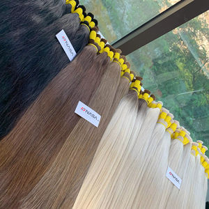 Vente chaude de haute qualité Cuticule alignée Extensions de cheveux crus de couleur claire Extensions de cheveux humains en vrac - Product Image 1