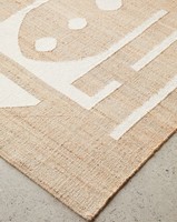 Eco-friendly Home Jute Rugs and Hemp Beige and Brown Rectangle Naturals Style Solids Pattern Hand Woven Area Rug and Carpet