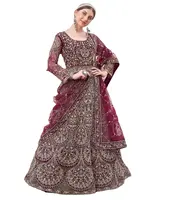 Shayona Exports Custom Size Women Churidar Ready To Wear Suit For Wedding Dress Purple Anarkali Dress Low Price India