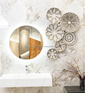 Cesta de pared para decoración de habitación, cesta tejida colgante, venta al por mayor - Product Image 5