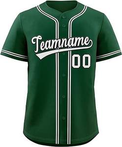 Uniforme de béisbol con logotipo personalizado de alta calidad, jersey de béisbol de malla al por mayor, Jersey granate con tiras amarillas, 100% de poliéster - Product Image 5
