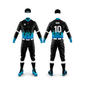 Sublimación Impresión Uniforme de béisbol OEM Diseño Jersey y pantalón Precio al por mayor Nuevos estilos Uniforme de béisbol - Product Image 4