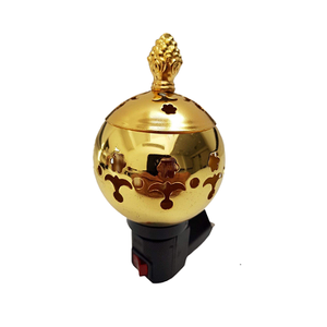 Classic Design <b>Oud</b> Burner Brass Gold Polished Incense Bakhoor Burner Customized Size Round Shape Dukhoon Burner - Product Image 3