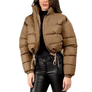 Chaqueta de invierno con cremallera de tendencia superior Chaqueta acolchada impermeable elegante para mujer Fabricante al por mayor Chaqueta acolchada OEM - Product Image 1