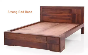 MOURYA-cama de matrimonio de madera, sin almacenamiento - Product Image 4