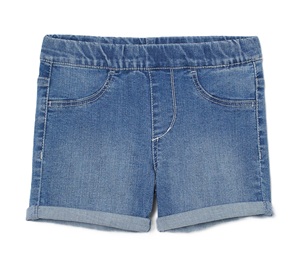Pantalones Cortos Lavados Estilo Urbano, Pantalones Deportivos Casuales para Hombre y Mujer, Cintura Flexible, Color Sólido, Primavera Verano, Pantalones Cortos de Mezclilla para Chicas - Product Image 3