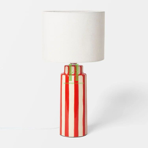 Lampe de table LED faite à la main Décoration intérieure Base de lampe en laque Conception OEM Emballage personnalisé Chambre méditerranéenne Fabriqué au Vietnam HNH Artisanat - Product Image 3