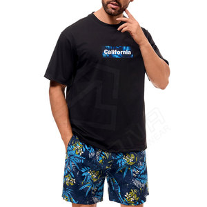 Nuevo Conjunto de Shorts Casuales de Verano para Hombre, Talla Grande, Camiseta de Manga Corta, Conjunto de 2 Piezas, 100% Algodón, Tela de Rizo, Personalizable - Product Image 6