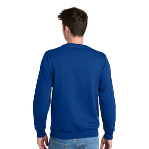 Sweat-shirt à col rond uni pour hommes | Pull en polaire en coton-poly | Idéal pour les vêtements d'hiver décontractés, de sport et d'extérieur - Product Image 5