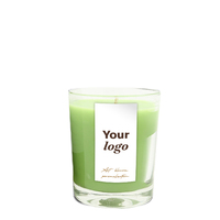 Vela Aromática de Lujo Hecha a Mano, 10cl, Aroma Personalizado, Logotipo Personalizado, Cera Mixta, Frasco de Vidrio Cilíndrico, 45 Horas de Duración, Decoración para el Hogar