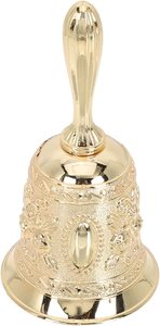 Campana de mano llamada latón boda templo alarma artesanía decorativa para niños adultos escuela Iglesia Bar aula moderna decoración del hogar - Product Image 2