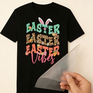 Suministros para las Fiestas de Pascua, Decoración con Caloraplast, Huevos, Regalos, Transferencia DTF para Ropa de Niños - Product Image 1