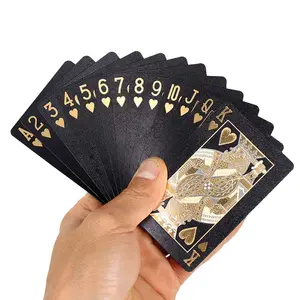 57*87mm 새로운 개인화 된 플라스틱 포커 카드 카지노 엔터테인먼트를위한 부드러운 방수 게임 카드