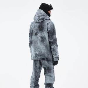 ชุดสกีฤดูหนาวคุณภาพสูงสำหรับผู้ชาย เสื้อแจ็คเก็ตสกี กางเกงสโนว์บอร์ด ชุดสกีชายพร้อมกระเป๋าด้านหน้า เสื้อแจ็คเก็ตซอฟต์เชลล์แบบซับลิเมชั่น - Product Image 6