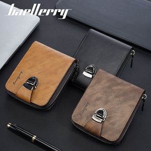 Nueva Cartera Corta para Hombre Baellerry <span class=keywords><strong>con</strong></span> un Toque de Alta Gama, Monedero Retro <span class=keywords><strong>con</strong></span> Cremallera, Cartera Pequeña <span class=keywords><strong>con</strong></span> Múltiples Ranuras - Product Image 4