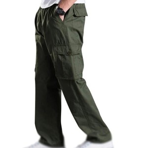 กางเกงคาร์โก้กางเกงลำลองสำหรับผู้ชายกางเกงคาร์โก้พร้อมกระเป๋าด้านข้างกางเกงขายาวใส่ทำงานกลางแจ้งกางเกงคาร์โก้ - Product Image 2