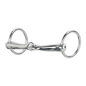 Vente chaude cheval équestre tige droite Bit anglais Shank Bit D-Ring Snaffle confortable Western pâturage en acier inoxydable - Product Image 1
