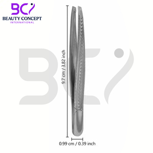 Professional Slant Tip Eyebrow Tweezers Stainless Steel <b>Precision</b> <b>Tool</b> for Hair Removal & Beauty Grooming - Product Image 5