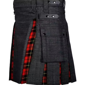 Mới đến chuyên nghiệp da-scottish tartan kilt Chất lượng cao tùy chỉnh truyền thống cổ điển Châu Á Thái Bình Dương quần áo - Product Image 2