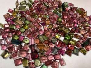 พลอยทัวร์มาลีนธรรมชาติ291 CT 206ชิ้นรูปทรงแปดเหลี่ยมผสมสี | ขายส่งทำเหมืองแอฟริกันหินหลวมสำหรับเครื่องประดับ - Product Image 3