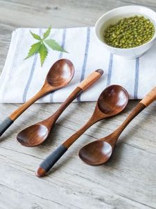 <b>Wood</b> and Resin Spoon Spatula with and Holder Kitchen Utensils Natural Cooking <b>Wood</b> Cooking Spoon for Best Color Top - Product Image 5