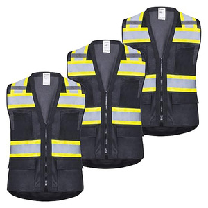Gilet de sécurité de construction avec logo personnalisé vêtements réfléchissants gilet de sécurité haute visibilité avec réflecteur de poche haute visibilité - Product Image 6