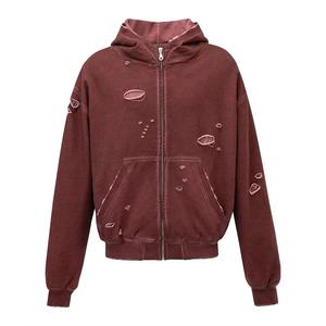 Restez confortable en 100% coton Sweat à capuche d'hiver pour homme avec conception de cagoule et fermeture éclair pour les jours froids à venir Sweat à capuche à double capuche - Product Image 1