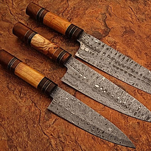 Couteaux de Chef Haut de Gamme 8 Pouces en Acier Inoxydable Allemand, Lames en Acier Carbone pour Trancher la Viande, Ventes Flash 2023 - Product Image 5