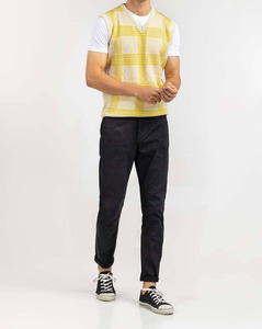 Ropa de Punto de Diseño de Marca Personalizada, Suéter Transpirable de Punto sin Mangas con Cuello Redondo 100% Algodón, Unisex, Venta al por Mayor - Product Image 1