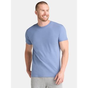 Camiseta de algodón 100% para hombre, camisetas finas de verano suaves informales para Fitness, ropa de casa para hombre, camiseta sólida de manga corta con cuello redondo para hombre - Product Image 5