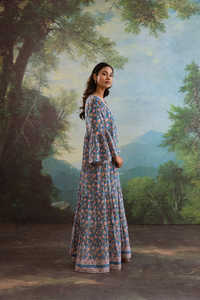 Robe décontractée en coton pour femmes avec impression numérique à col en V du fabricant et exportateur indien par Palm Dress - Product Image 2