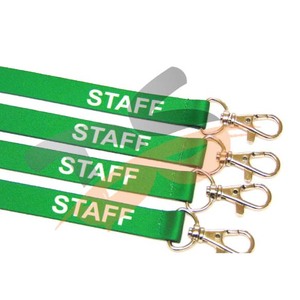 Dây buộc nhân viên nylon màu đen với ly khai an toàn cho ID & chìa khóa bao gồm phụ kiện móc - Product Image 4