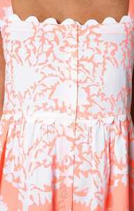 Vestido midi informal con estampado de cóctel para mujer, diseño sin mangas, cuello cuadrado, longitud midi, para ocasiones especiales - Product Image 2