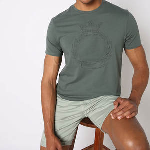 100% T-shirt en relief pour hommes OEM personnalisé de haute qualité motif solide à séchage rapide-meilleur prix de gros - Product Image 3