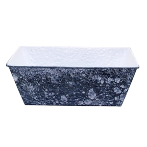 Decoración de jardín, maceta de hierro de mármol, Color gris, maceta de escritorio de estilo moderno para el hogar y el jardín, decorativa hecha a mano - Product Image 3