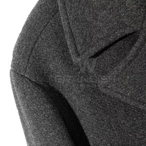 Factory Made New Arrival Long Sleeve <b>Men</b> Peacoat Custom Design Cheap Price Wholesale <b>Men</b> Winter Peacoat - Product Image 5