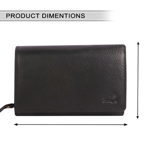 Pochette en cuir pour femmes élégantes avec accent métallique et pochette en cuir élégante au toucher moderne pour les soirées de rendez-vous - Product Image 2