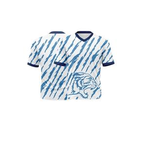 Maillot de football imprimé à manches courtes en maille, style vintage américain, unisexe, surdimensionné, pour adultes, OEM - Product Image 5