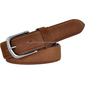 Export Quality Leather Casual <b>Belt</b> for <b>Men</b> High Quality <b>Suede</b> Leather Full Stitched <b>Men's</b> Fashion Genuine Leather Casual <b>Belt</b> - Product Image 4