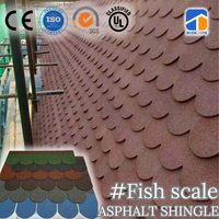 Hochwertige Dekorative Fischschuppen-Asphaltschindeln für Moderne Gebäude und Langlebiges Wohnhaus-Dachmaterial