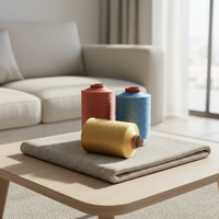 Fil de polyester ATY à haute résistance des couleurs, durable, résistant à l'abrasion et aux déchirures, force standard, recyclable, vierge